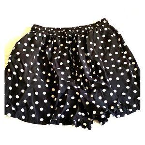 Polka dotted shorts